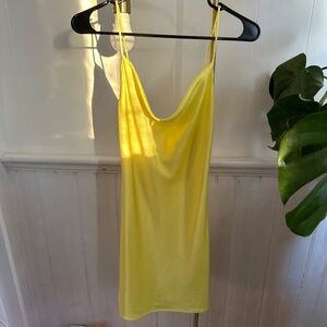 Alice + Olivia Harmony Slip Mini Dress in Canary